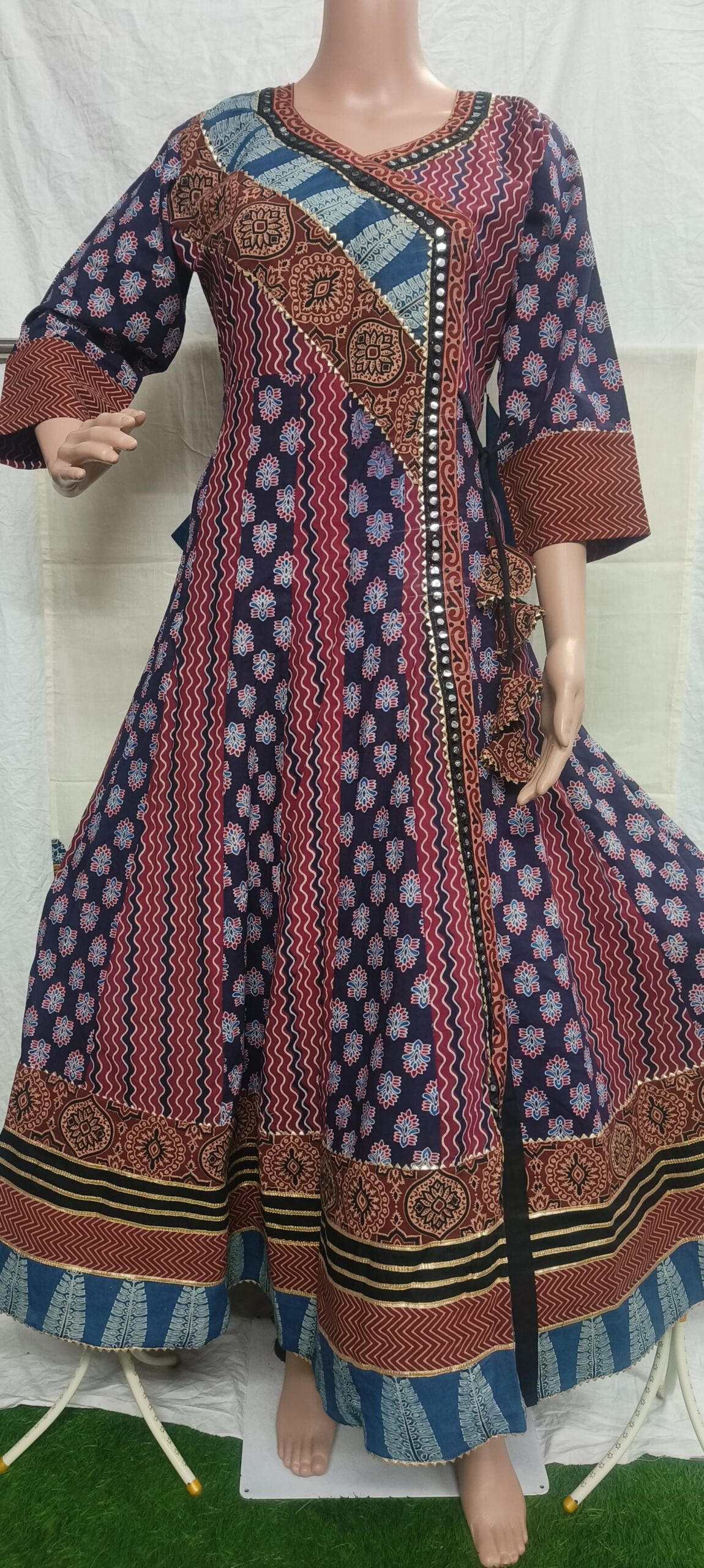 Ajrak print pure cotton