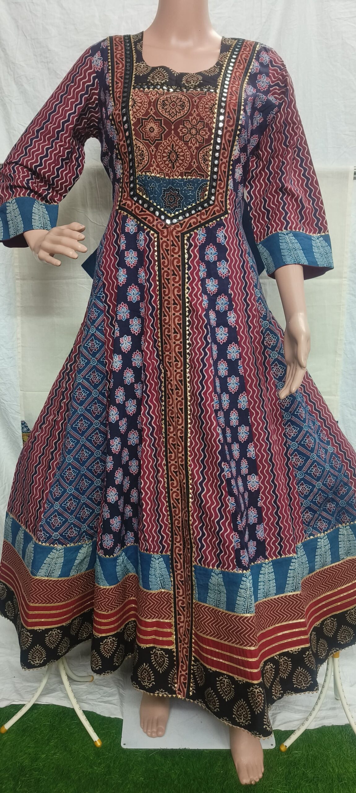 Ajrak print pure cotton