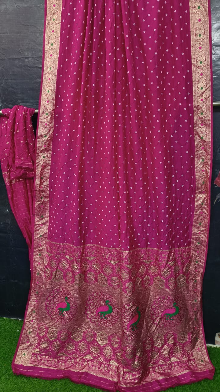 Modal Silk Bandhej Saree