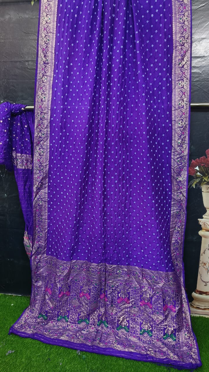 Modal Silk Bandhej Saree