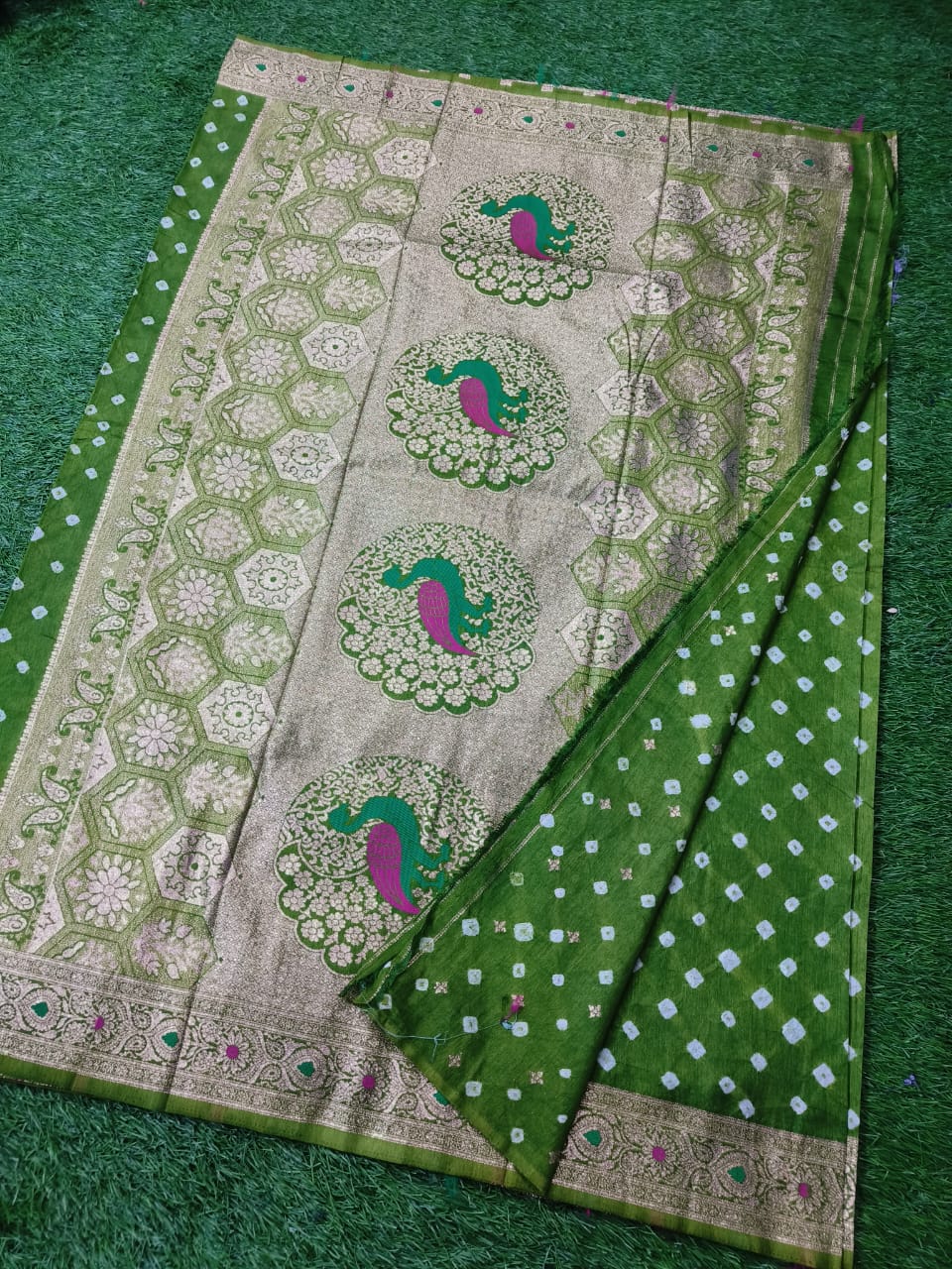 Modal Silk Bandhej Saree