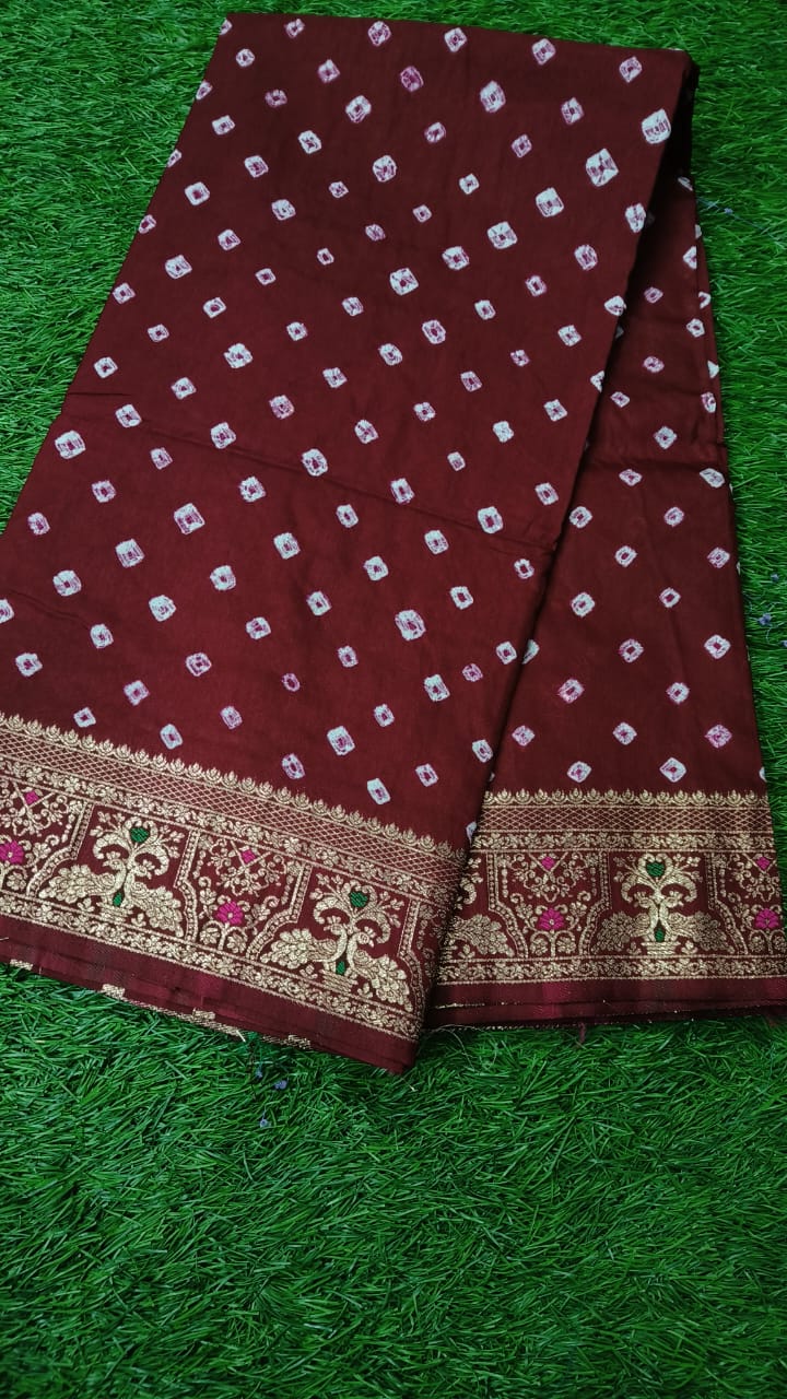 Modal Silk Bandhej Saree