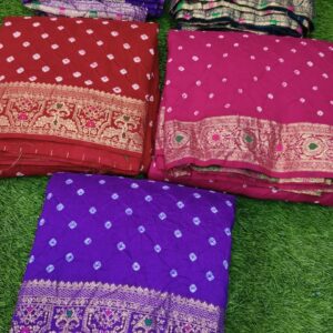 Modal Silk Bandhej Saree